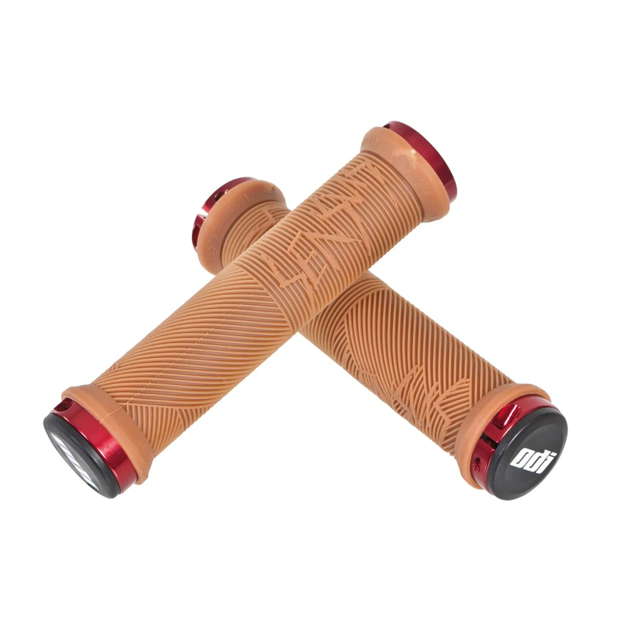 ODI Sensus Disisdaboss Lock-On Kit Gum/Red 143mm - Main Image