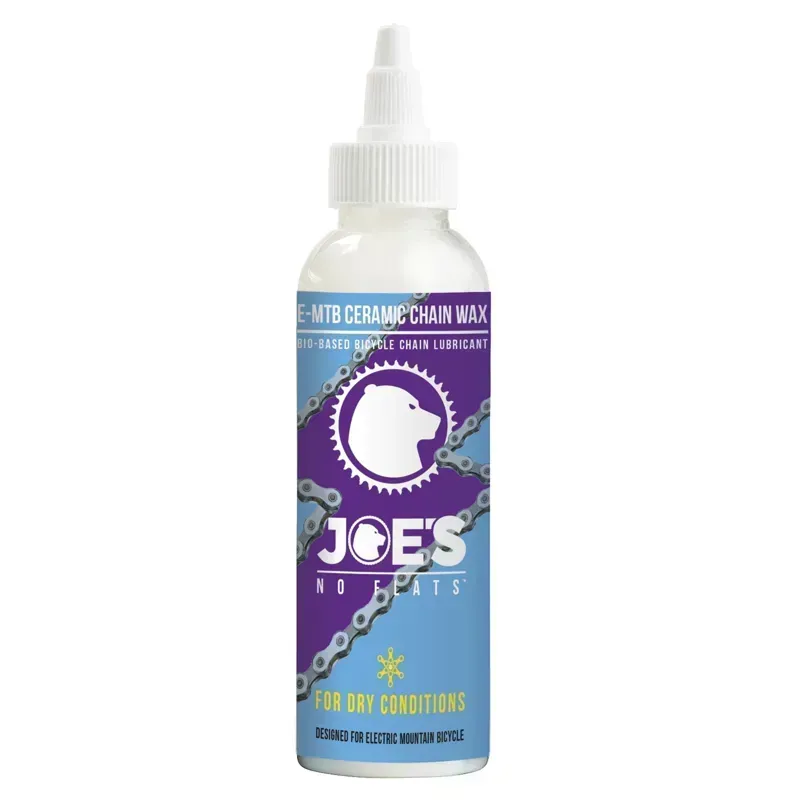 Joe's No Flats E-MTB Ceramic Chain Wax Dry Condition Bottle - 125ml