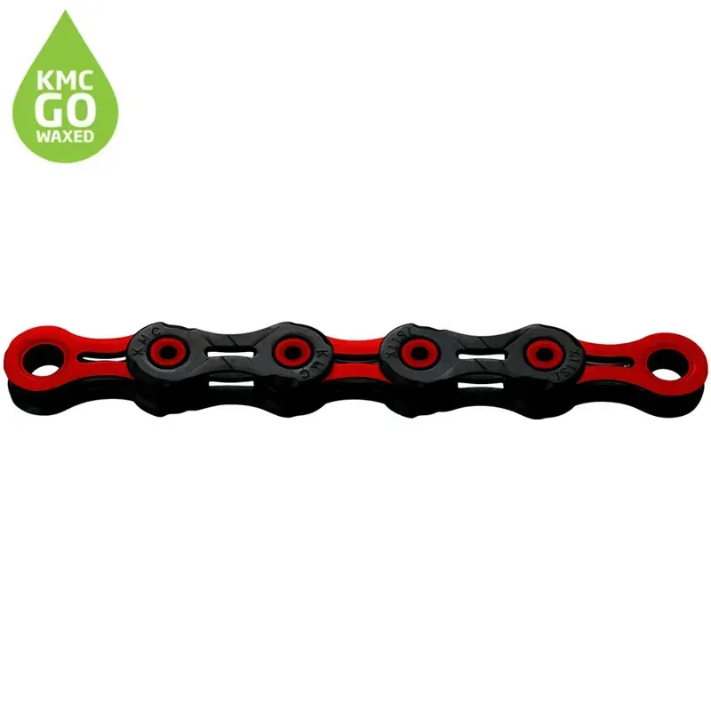 Kmc X11 DLC Waxed Chain 118L In Red