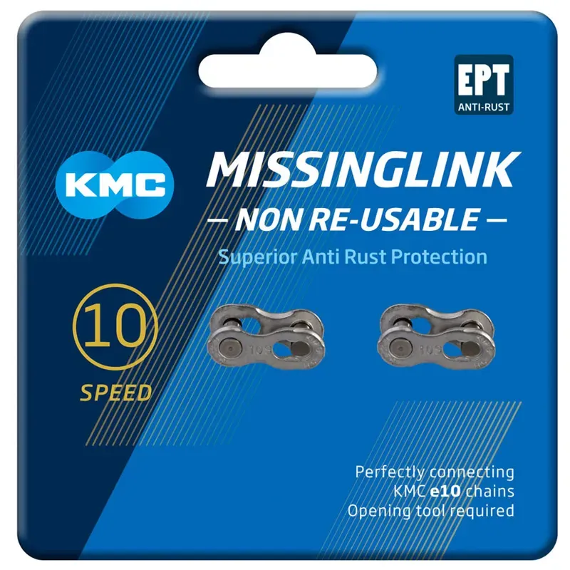 KMC 10speed EPT Missing Link 5.88mm (40pcs) Silver