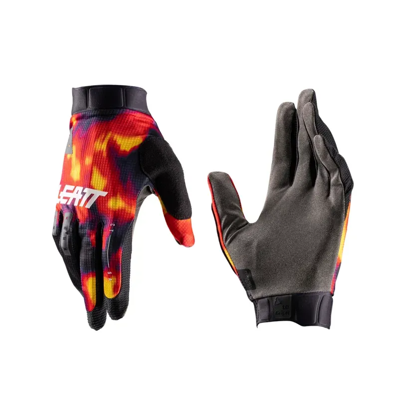 Leatt 1.0 GripR MTB Gloves in Heatmap Red
