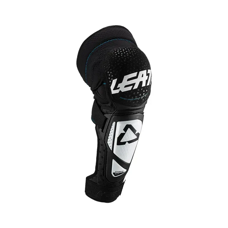 Leatt 3DF Hybrid EXT Junior Knee and Shin Guard in Black/White