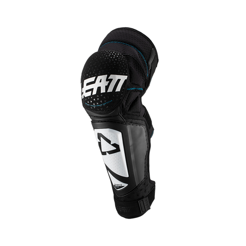 Leatt 3DF Hybrid EXT Junior Knee and Shin Guard in Black/White-2