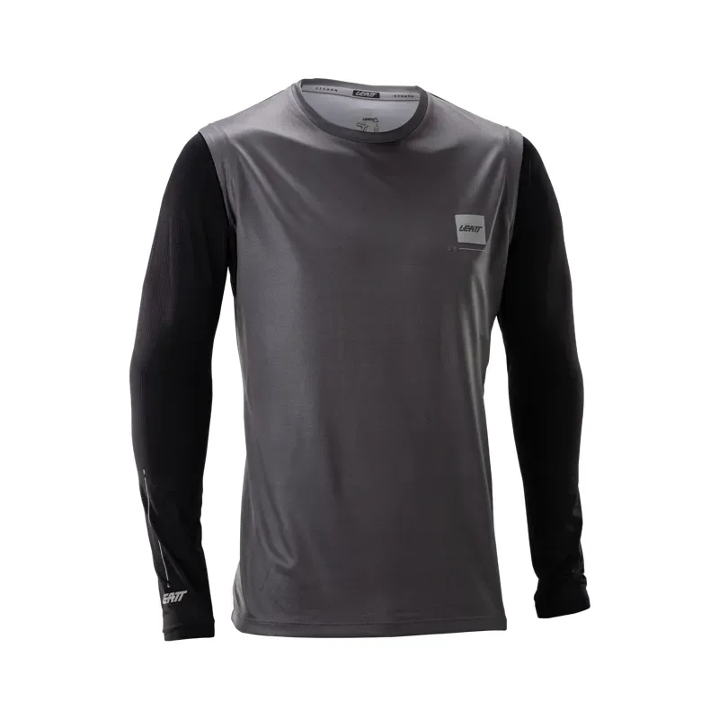 Leatt Gravity 2.0 MTB Jersey in Graphite Black