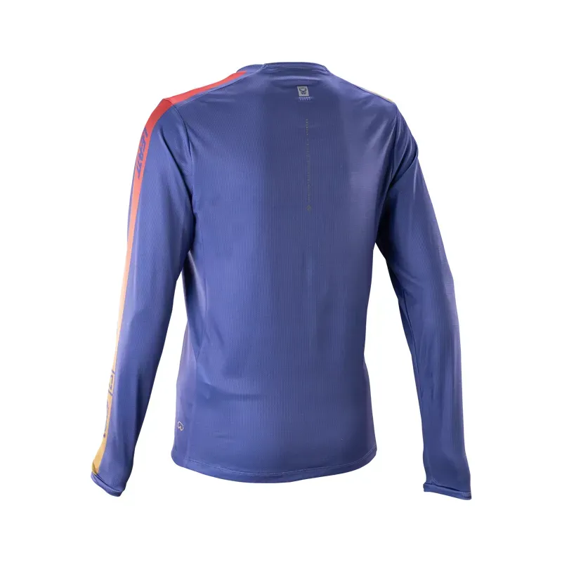 Leatt Women's Gravity 4.0 Long Sleeve MTB Jersey in Cosmic Blue-1