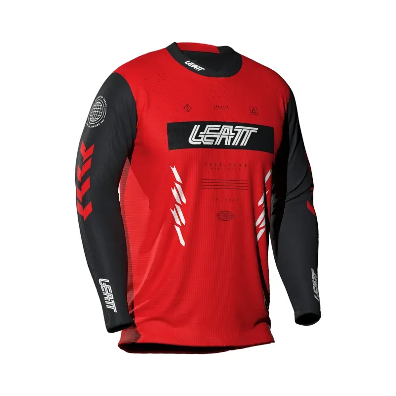 Leatt Junior Gravity 4.0 Long Sleeve MTB Jersey in Race Red