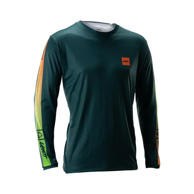 Leatt Gravity 4.0 Long Sleeve MTB Jersey in Spruce Green
