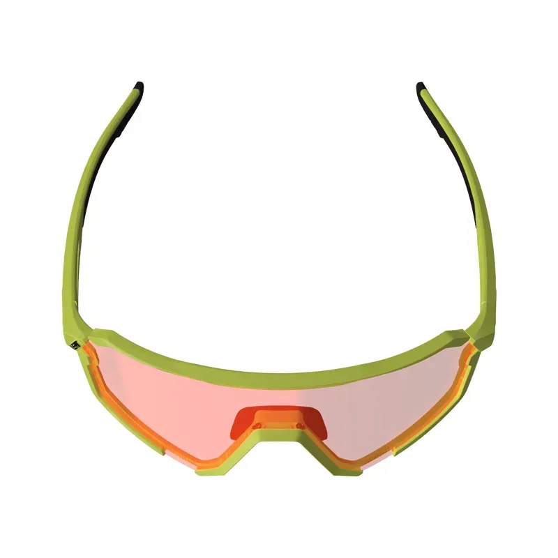 Leatt RideViz Pro Iriz Cryztal Sunglasses in Neon Yellow-4