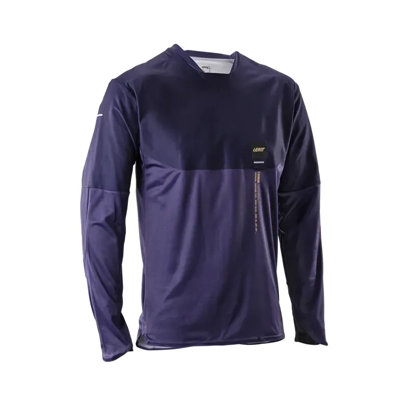 Leatt Trail 6.0 Cargo Long Sleeve Jersey in Galaxy Blue