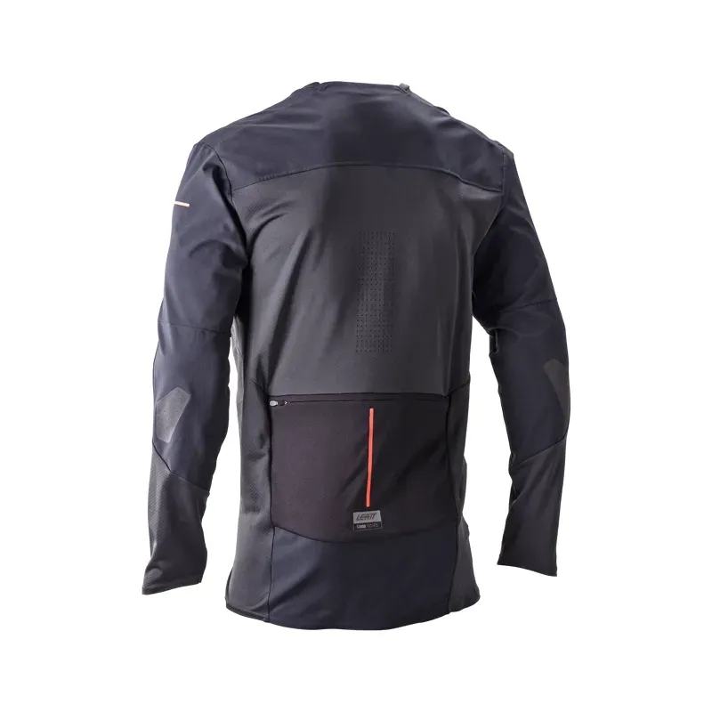 Leatt Trail 6.0 Cargo Long Sleeve Jersey in Ghost Black-1