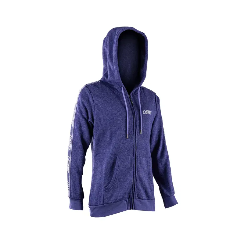 Leatt Hoodie Zip Tech - Women in Cosmic Blue