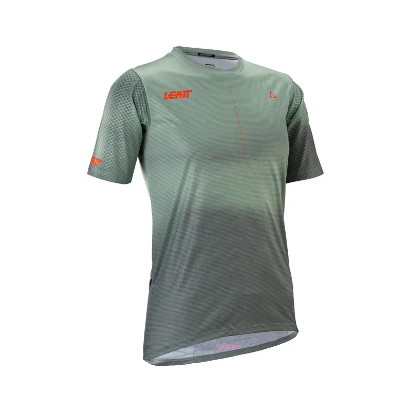 Leatt Trail 3.0 Womens MTB Short Sleeve Jersey in Mist Green