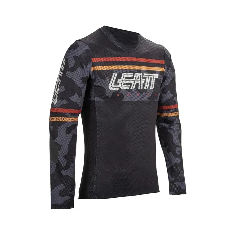 Leatt Gravity 4.0 MTB Jersey 2025: BLACK Medium