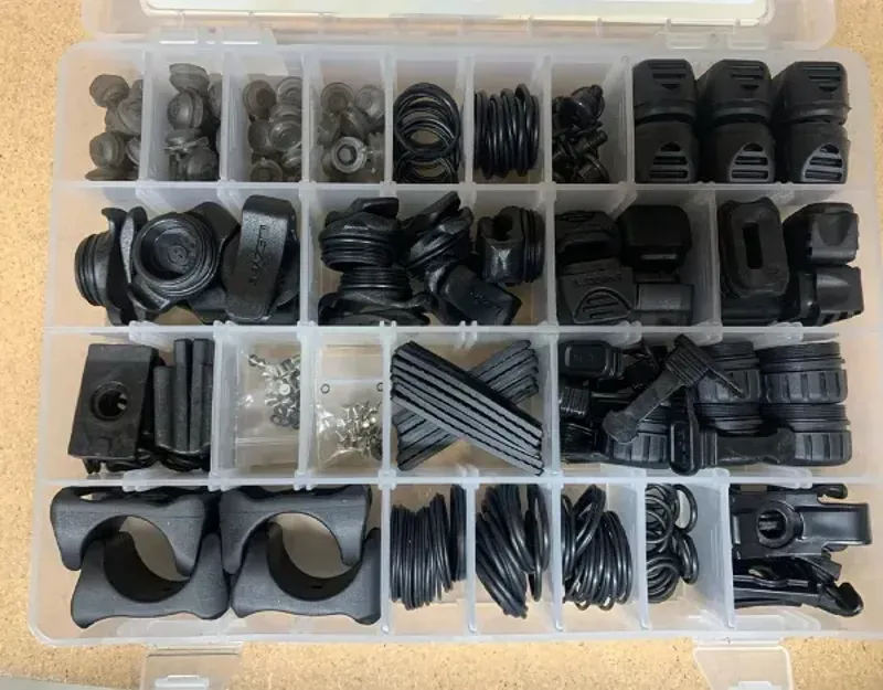 Lezyne LED Accessories Tackle Box in Clear