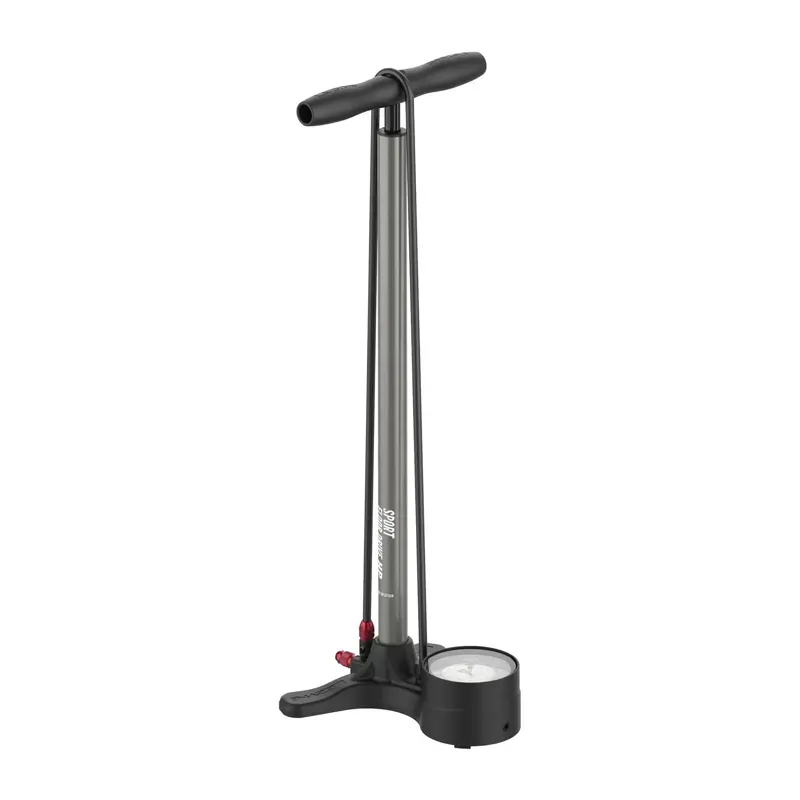 Lezyne Sport Floor Drive 3.5 DV Pump in Flat Gray
