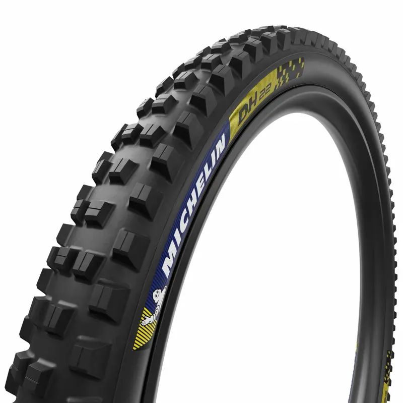 Michelin DH22 Racing Line Tyre Blue/Yellow logo