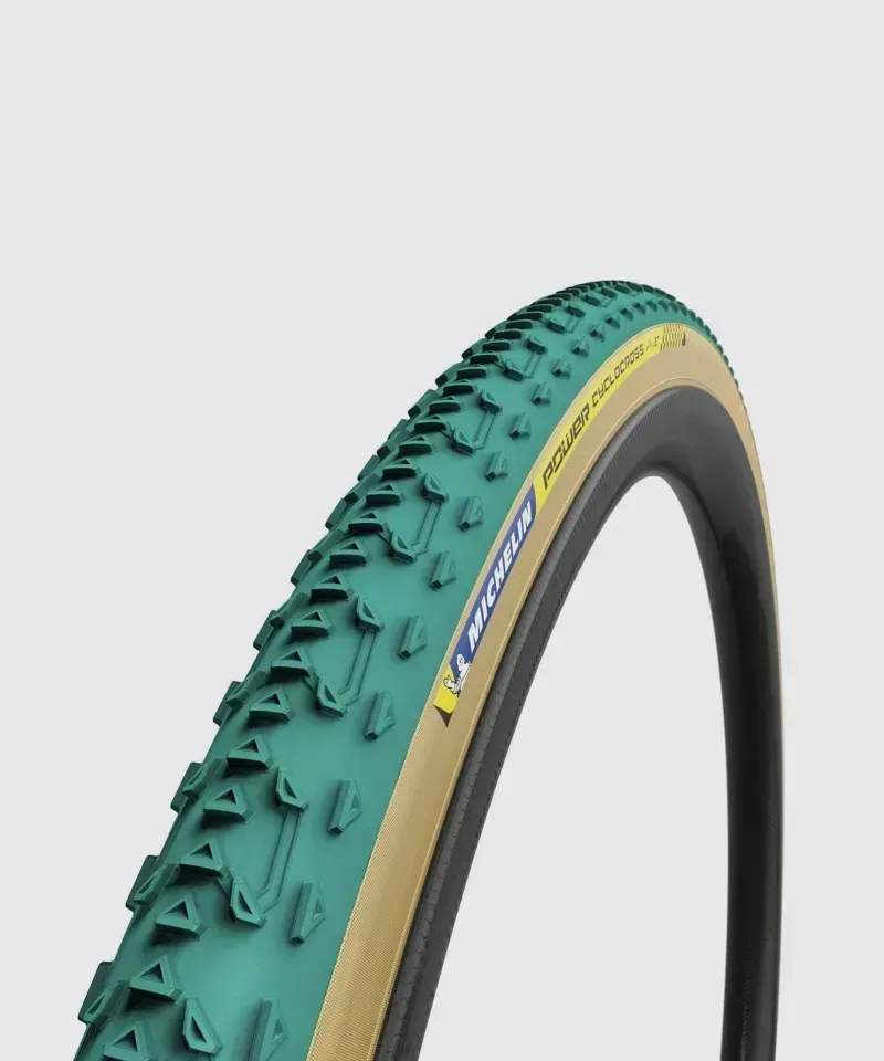 Michelin Power Cyclocross Jet 700x33c Tubular Tyre in Green-1