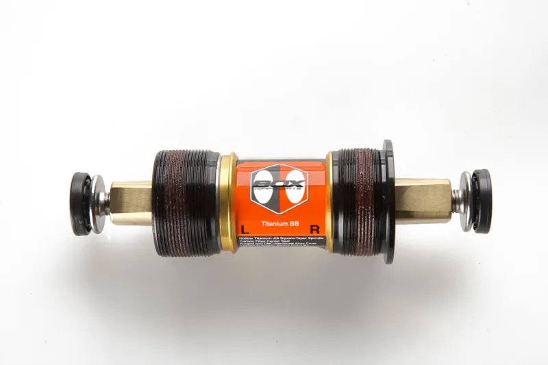 Box Titanium Square Taper Bottom Bracket 68x108 Black/Gold