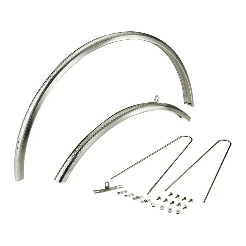 Dia-Compe ENE F-2 Fender Pair in Silver Mottle