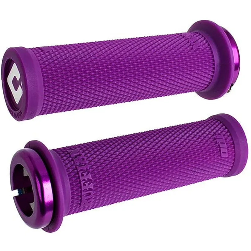 Odi Ruffian Mini MTB Lock-on Grips in Purple