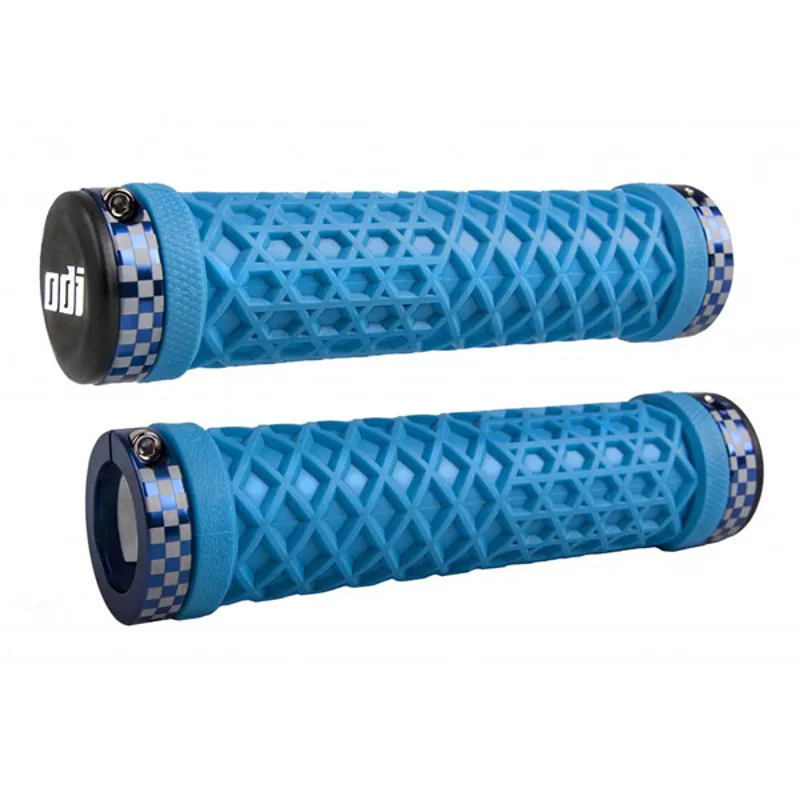 Odi Vans Mountain Bike 130mm Lock On Grips in Blue
