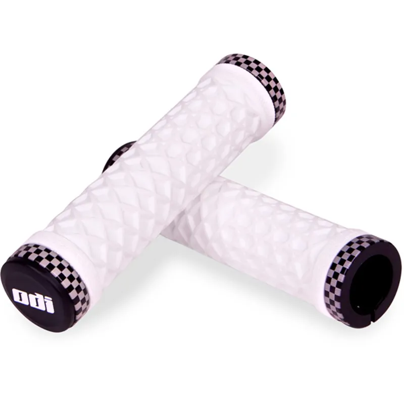 Odi Vans Mountain Bike 130mm Lock On Grips in White