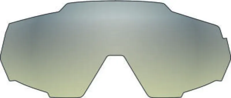 100% Racetrap 3.0 Low Light Yellow Silver Mirror Lens in Grey