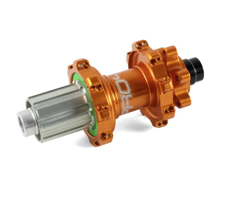Hope Pro 4 Straight Pull 32-hole 142mm - 12mm Rear Hub in Orange
