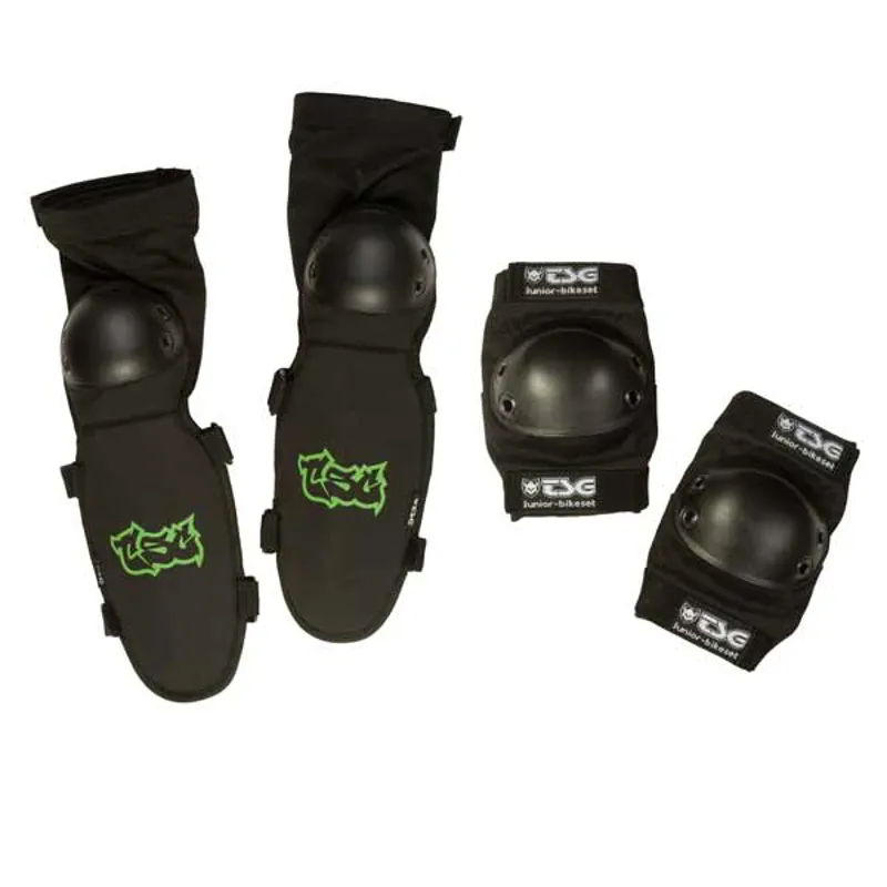 TSG Junior Bikeset Pads in Black