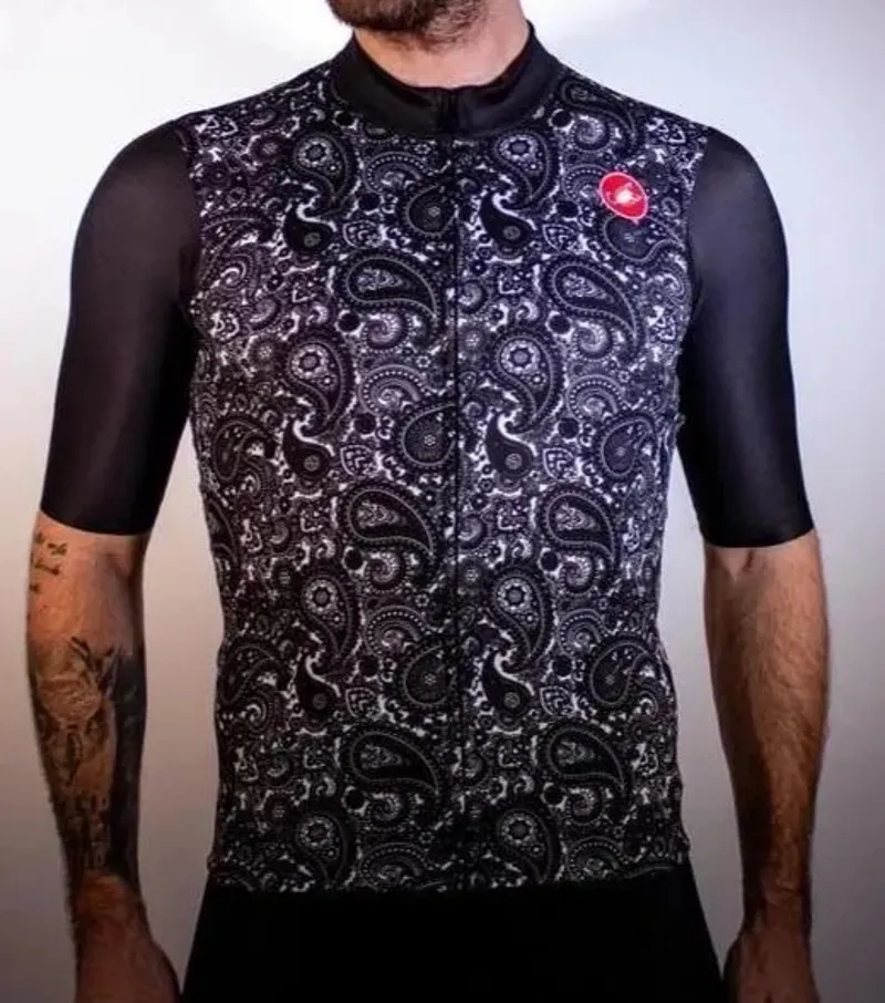 Castelli World Champs Squadra Mens Piasly Jersey in Black