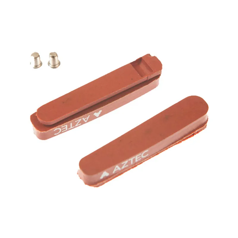 Aztec Carbon Road Brake Block Inserts in Red