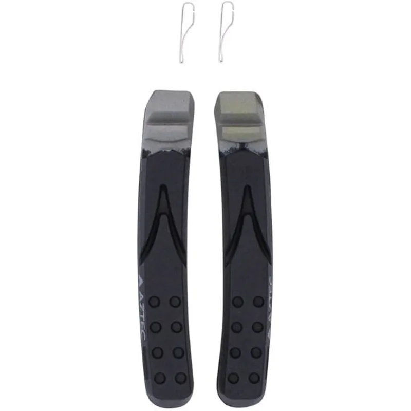 Aztec V-Type Kevlar Plus Brake Block Inserts W/Rim Rake in Grey