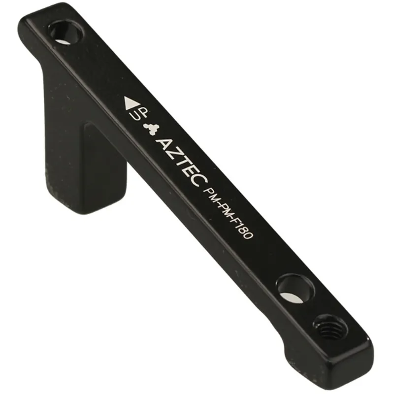 Aztec Post-Post 180mm Front Brake Caliper Adapter in Black