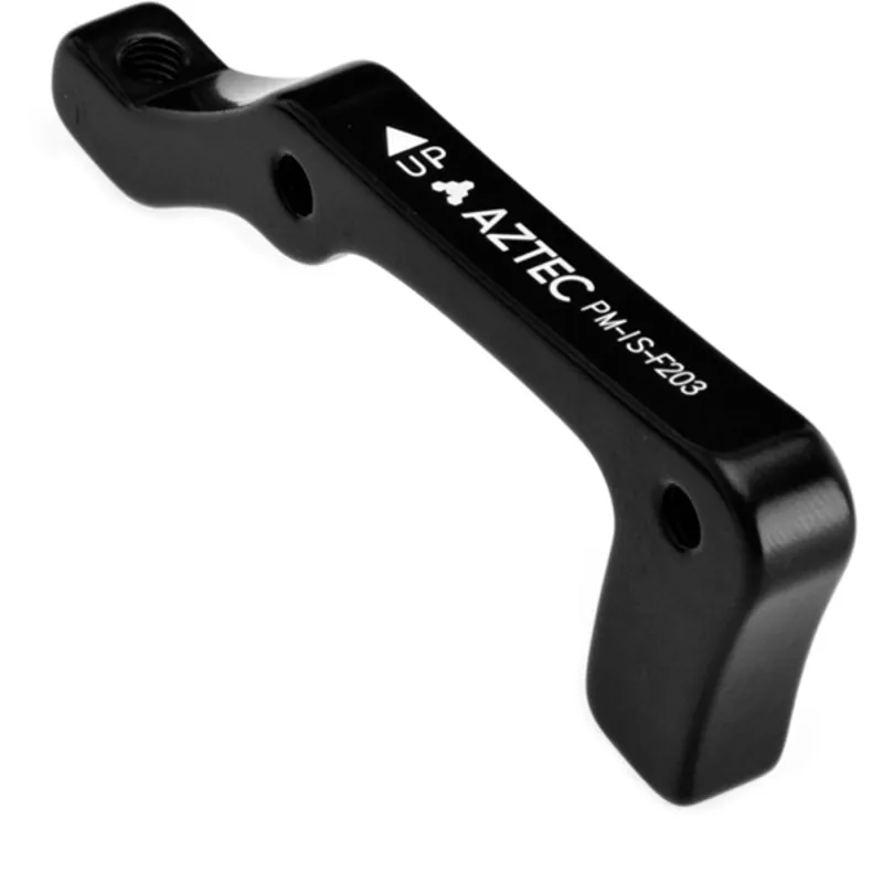 Aztec IS-Post 203mm Front Brake Caliper Adapter in Black
