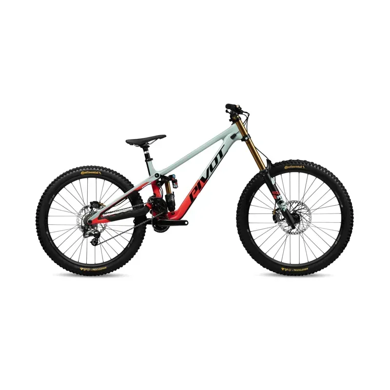 Pivot Cycles Phoenix Carbon Pro Saint Downhill Mountain Bike In Red/Mint