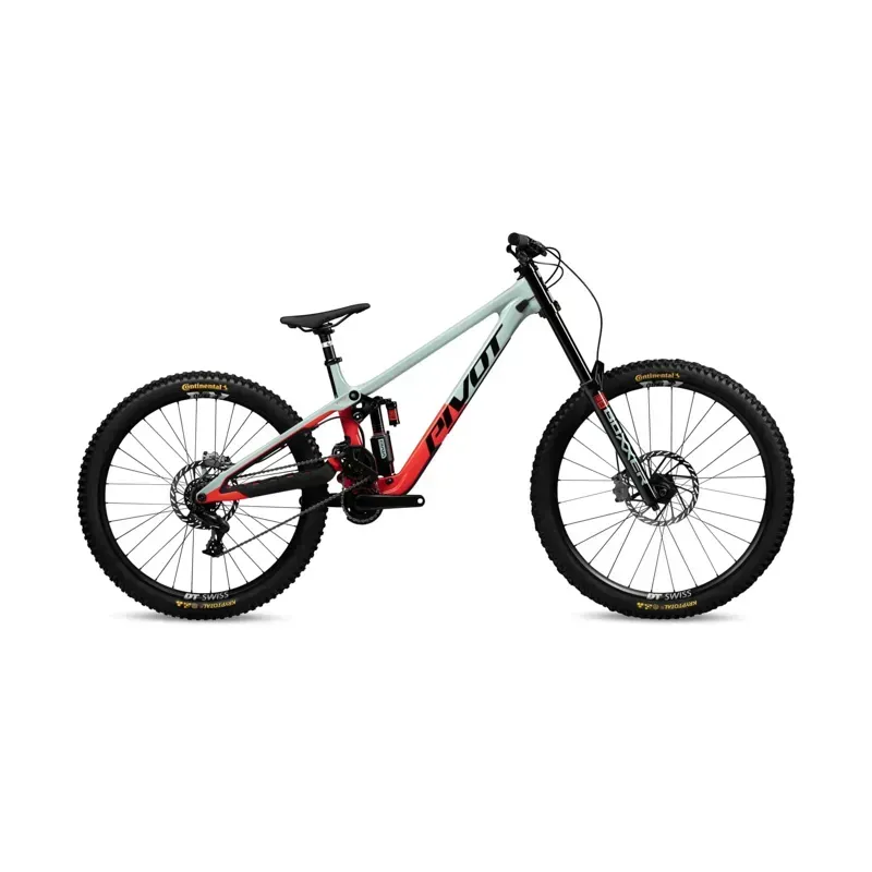 Pivot Cycles Phoenix Ride GX Carbon Downhill Mountain Bike In Red/Mint