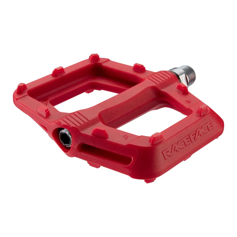 Race Face Ride Pedals in Red