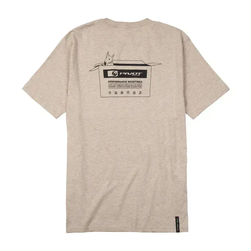 Pivot Cycles Carl Unboxed T-Shirt in Heathered Latte