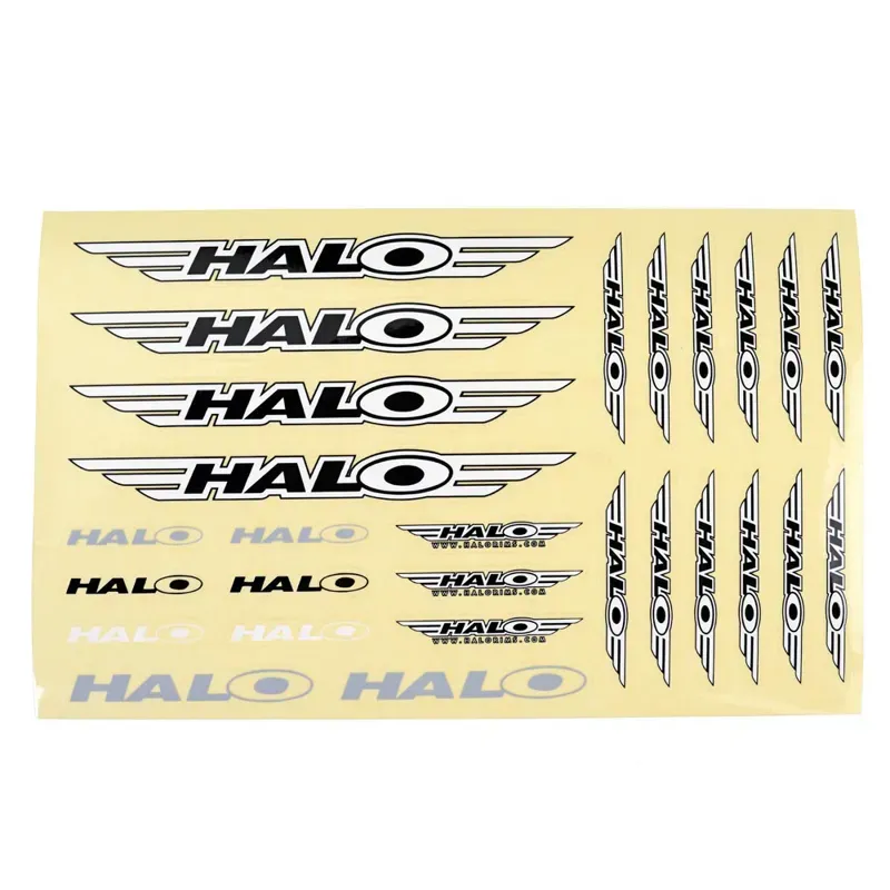 Halo 22x14cm Stickers in White