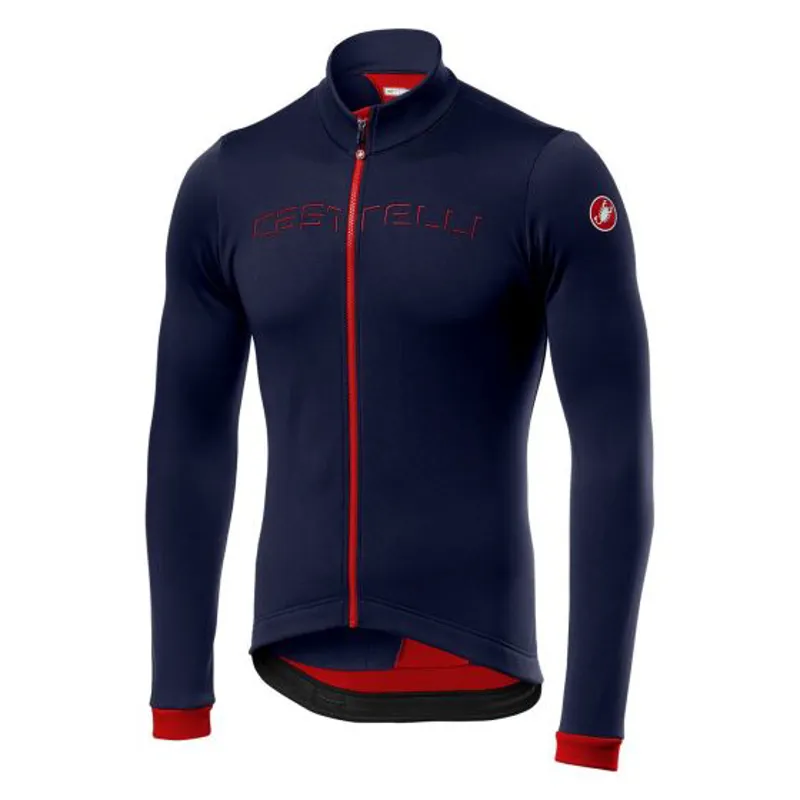 Castelli Fondo Jersey FZ Savile Blue/Red 