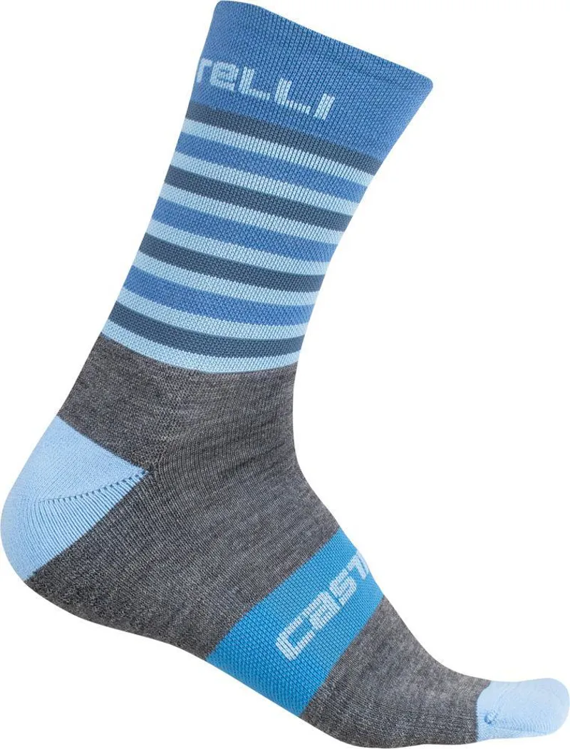 Castelli Gregge 15 Sock Gray/ Blue