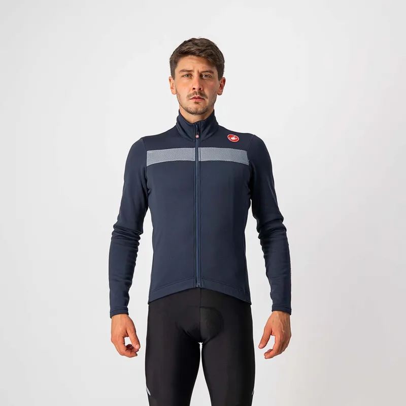 Castelli Puro 3 Jersey Savile Blue Silver Reflex