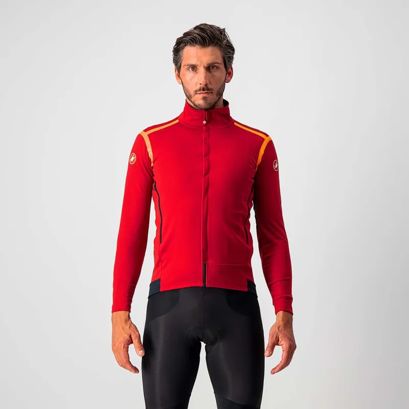 Castelli Perfetto RoS Long Sleeve Jacket Pro Red Brilliant Orange
