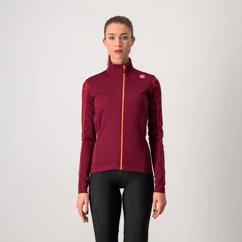 Castelli Transition Women's Jacket Bordeaux Brilliant Pink