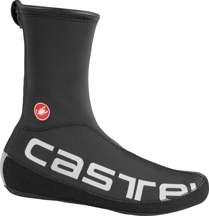 Castelli Diluvio UL Shoecover Black/Silver Reflex 