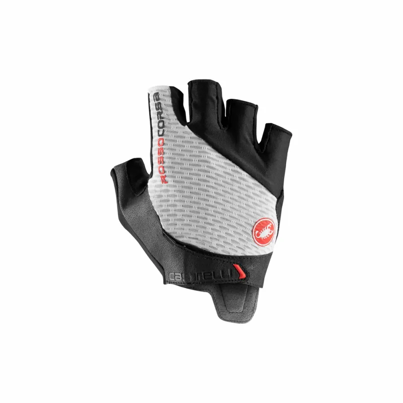 Castelli Rosso Corsa Pro V Gloves White 