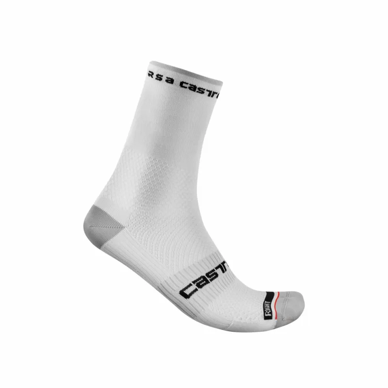 Castelli Rosso Corsa Pro 15 Socks White