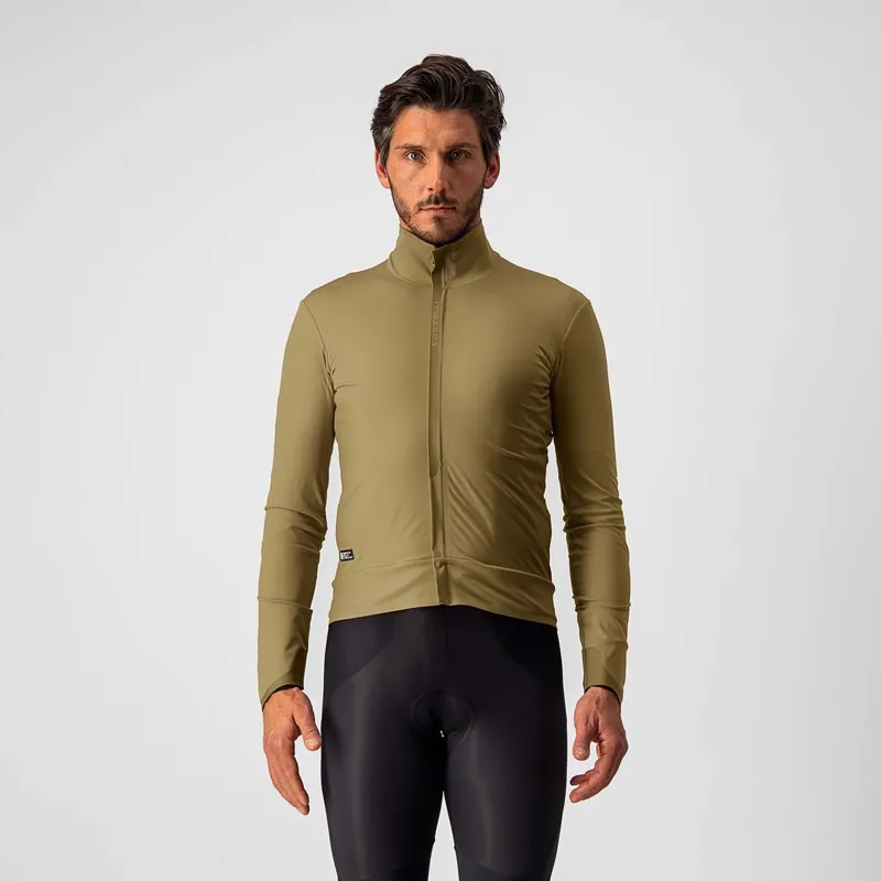 Castelli Elite RoS Jacket Olive Green Red