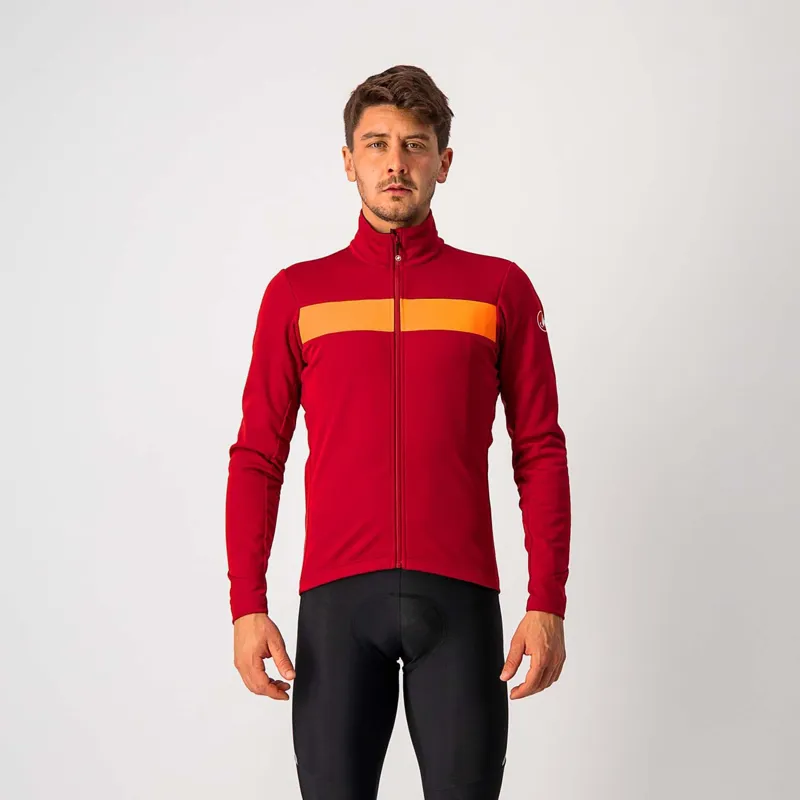 Castelli Raddoppia 3 Jacket Pro Red Orange Reflex