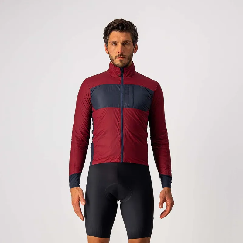 Castelli Unlimited Puffy Jacket Bordeaux Savile Blue Indigo